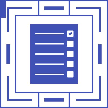 checklist icon, vector illustration simple design