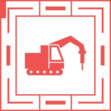 Yapı simgesinin vektör illüstrasyonu