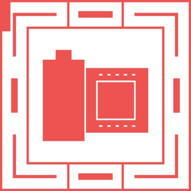 Bir fotoğraf çerçevesinin vektör illüstrasyonu