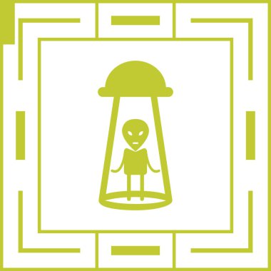 uzay uzaylı UFO simgesi