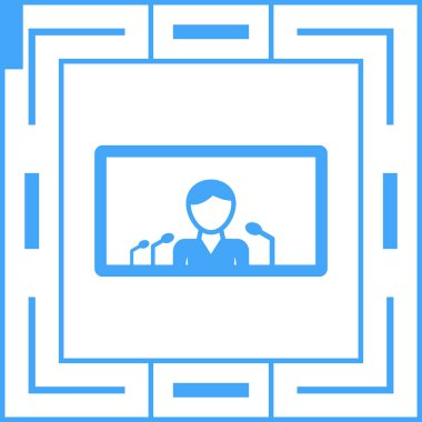 Video konferansı. Basit resimleme