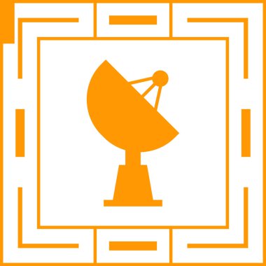 Televizyon simgesinin vektör illüstrasyonu