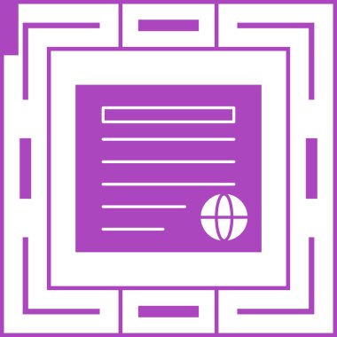 vektör belge simgesi, basit tasarım illüstrasyonu