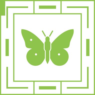 Kelebek web vektör simgesi