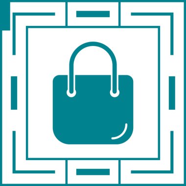 çanta simgesi vektör illüstrasyonu