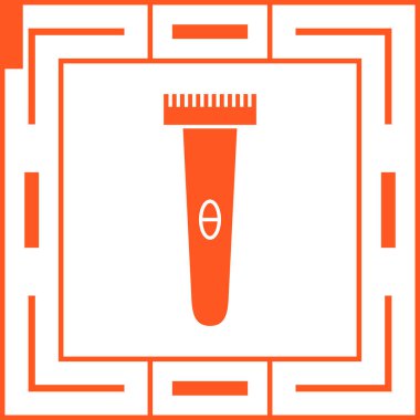 Tıraş makinesi simgesi. Vektör İllüstrasyonu