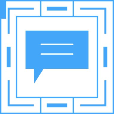 Konuşma yap. Web simgesi basit illüstrasyon