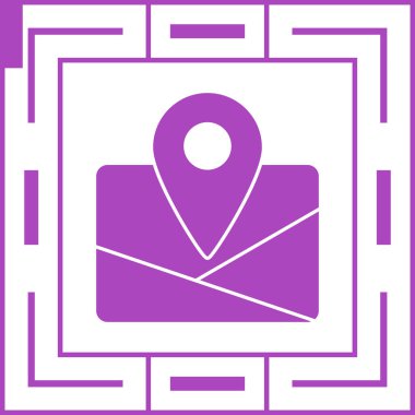 Harita işaretleyici simgesi. vektör illüstrasyonu