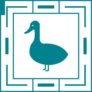 ördek vektör resimleme simgesi