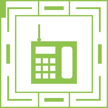 telefon simgesi vektör illüstrasyonu