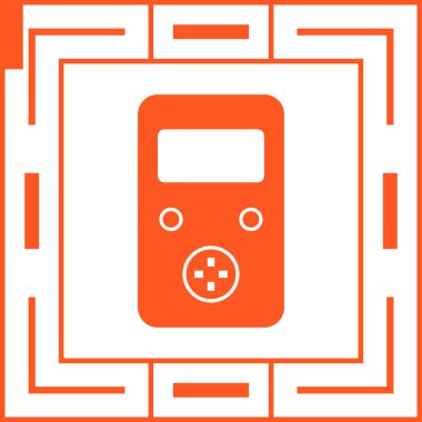 Bir radyo simgesinin vektör illüstrasyonu