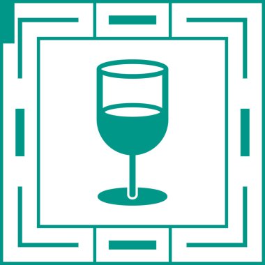 Cam kutsal kişilerin resmi, basit vektör çizim