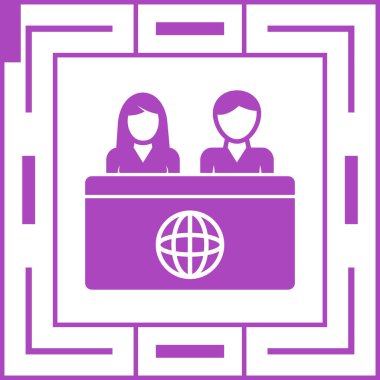 İş ve finans simgesinin vektör illüstrasyonu