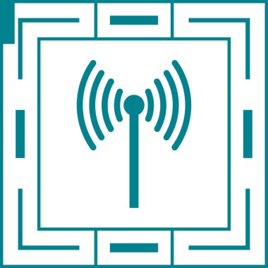 wifi simgesi, vektör illüstrasyonu basit tasarım