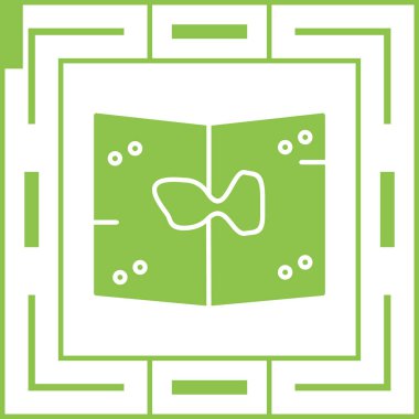 Kitap simgesinin vektör illüstrasyonu