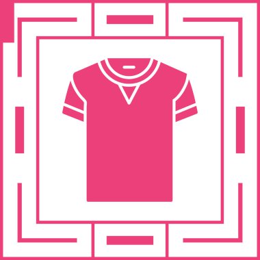 t-shirt ve kumaş simgesi, vektör illüstrasyonu