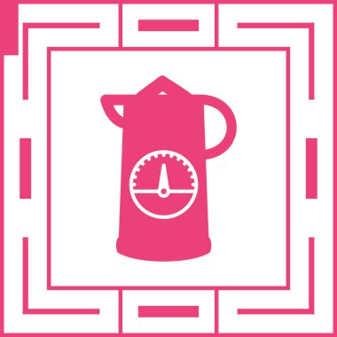 Bir kahve makinesinin vektör çizimi