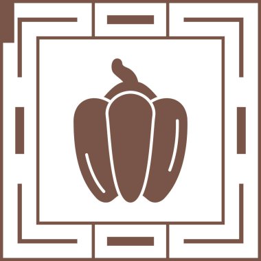 Bir çiçek simgesinin vektör illüstrasyonu