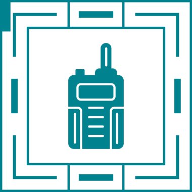 Benzersiz Radyo Vektör Satırı Simgesi