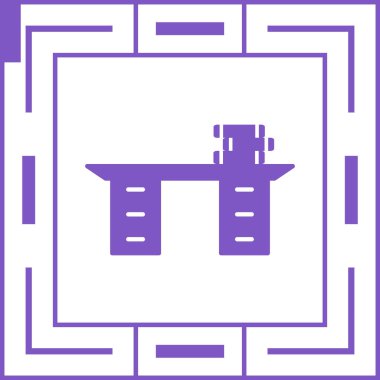 Modern b 'nin vektör illüstrasyonu fabrikanın ikonundan yoksun