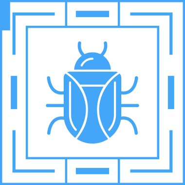 Böcek. Web simgesi basit illüstrasyon