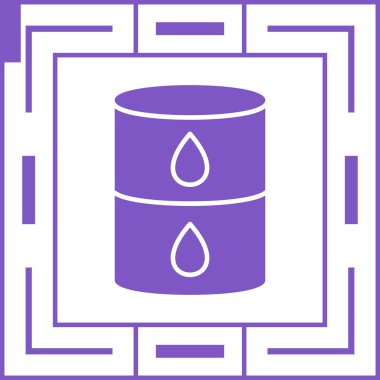 Petrol varili simgesi modern illüstrasyon