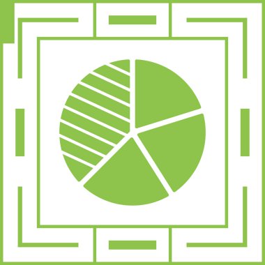 Yeşil ve beyaz desenli bir arkaplanın vektör çizimi