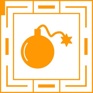 Bomba simgesi vektör illüstrasyonu