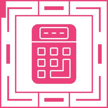 calculator icon, vector illustration simple design