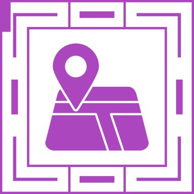 Harita işaretleyici vektör illüstrasyonuName