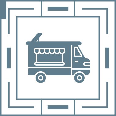 yemek dağıtım vektör simgesi