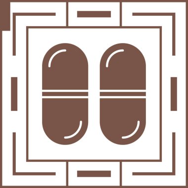 hap simgesi, basit illüstrasyon