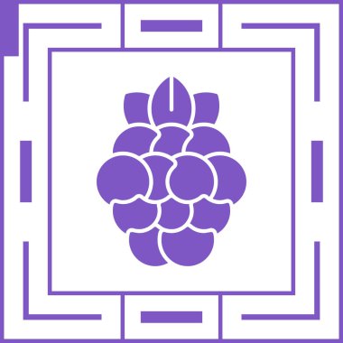 ahududu ikonu vektör çizimi