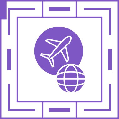 seyahat simgesi, vektör illüstrasyonu