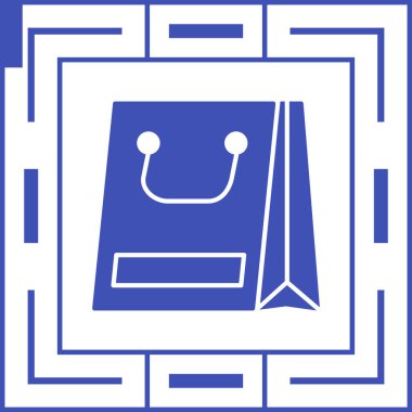 Çanta simgesinin vektör illüstrasyonu