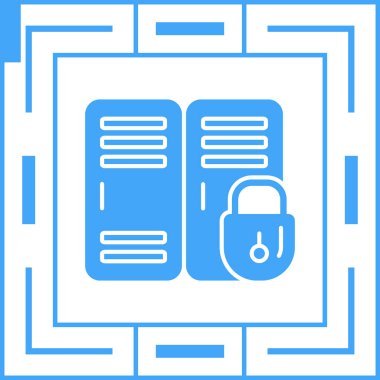 Kilit. Web simgesi basit illüstrasyon