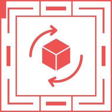 kutu simgesi, vektör illüstrasyonu