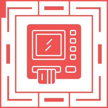vektör lcd simgesi illüstrasyonu