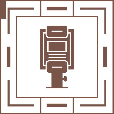 Bir kamera simgesinin vektör illüstrasyonu