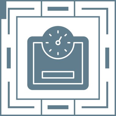 Alarm saat simgesi modayla izole edilmiş arkaplan