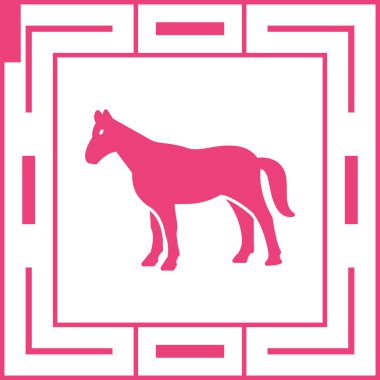 at simgesi vektör illüstrasyonu