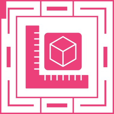 Basit vektör simgesi, kutunun illüstrasyonu