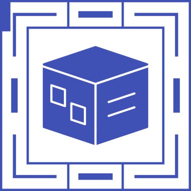 kutu simgesi vektör illüstrasyonu