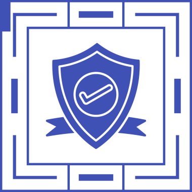 Web simgesi, vektör çizim kalkan