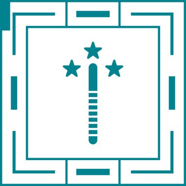 Bir yıldız simgesinin vektör illüstrasyonu