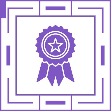 ödül rozeti simgesi vektör illüstrasyon