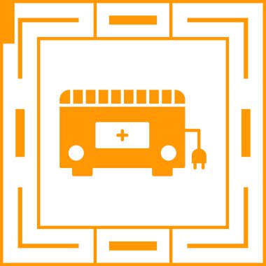 otobüs simge vektör çizim