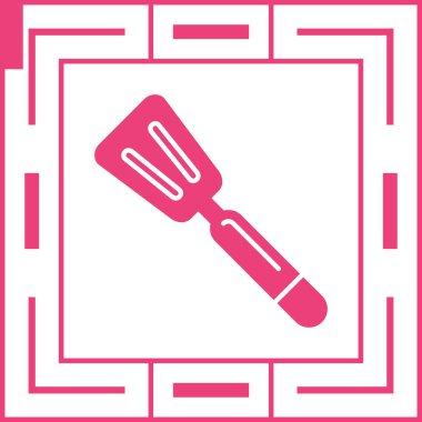 spatula. Web basit simgesi illüstrasyonu