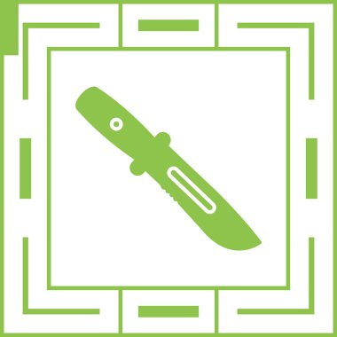 bıçak vektör simgesi modern illüstrasyon