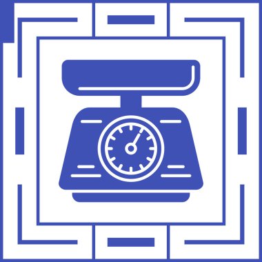 Ağırlık Ölçekleme simgesi, vektör illüstrasyonu basit tasarım